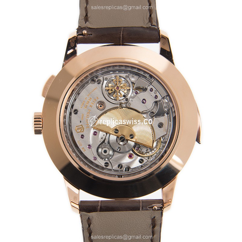 Patek Philippe 5531R-012 Replica - Automatic - Rose Gold - Brown Alligator Strap - View 3