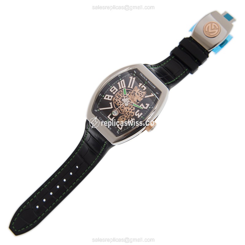 Franck Muller V 45 SC DT AC 5N LEOPARD LIMITED EDITION VANGUARD Automatic Stainless Steel - View 2