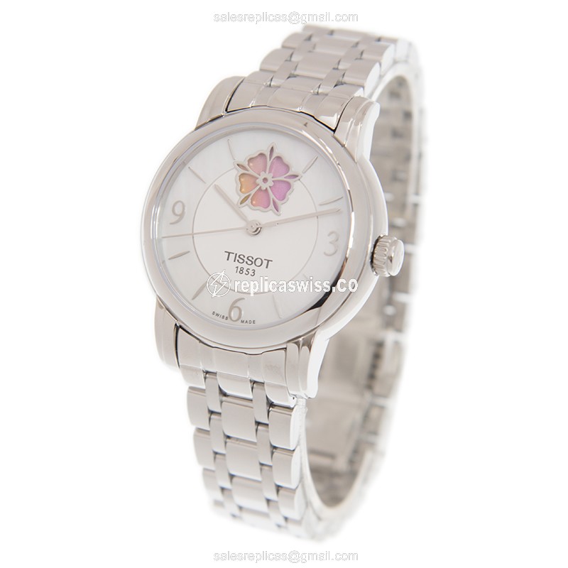 Tissot Lady Heart Replica - Automatic - Stainless Steel - White Dial - Silver Clasp - View 3