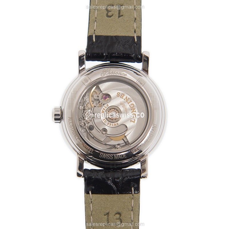 Longines Presence Replica - Automatic - Stainless Steel Case - White Dial - View 3