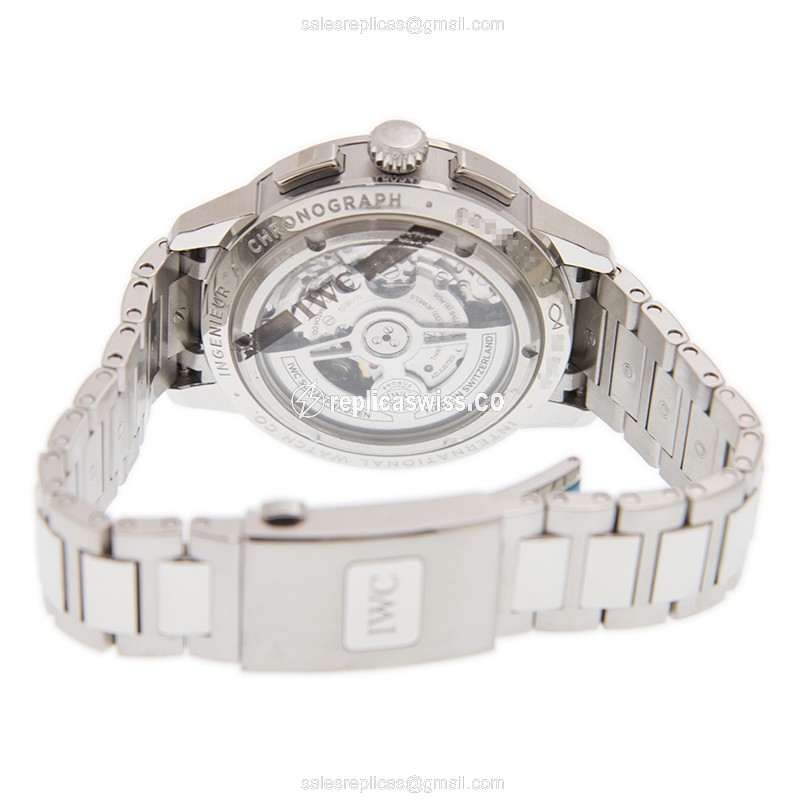 IWC Ingenieur Replica - Automatic - Steel - Blue Dial - 40mm - View 4