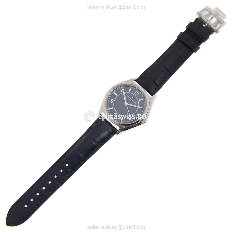 Vacheron Constantin FIFTYSIX Replica, Auto, Steel, Blue Dial - View 2
