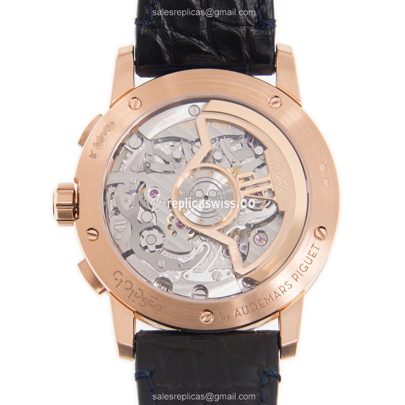 CODE 11.59 Audemars Piguet 26393OR.OO.A321CR.01 Replica - Automatic - Rose Gold Case - Blue Dial & Strap - Buckle Clasp - View 3