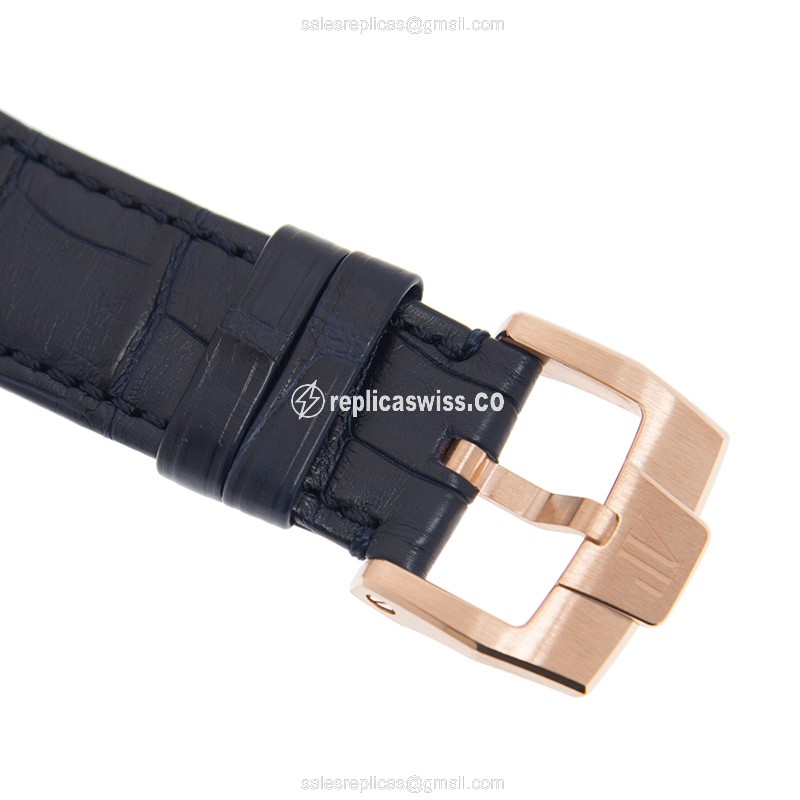 CODE 11.59 Audemars Piguet 26393OR.OO.A321CR.01 Replica - Automatic - Rose Gold Case - Blue Dial & Strap - Buckle Clasp - View 4