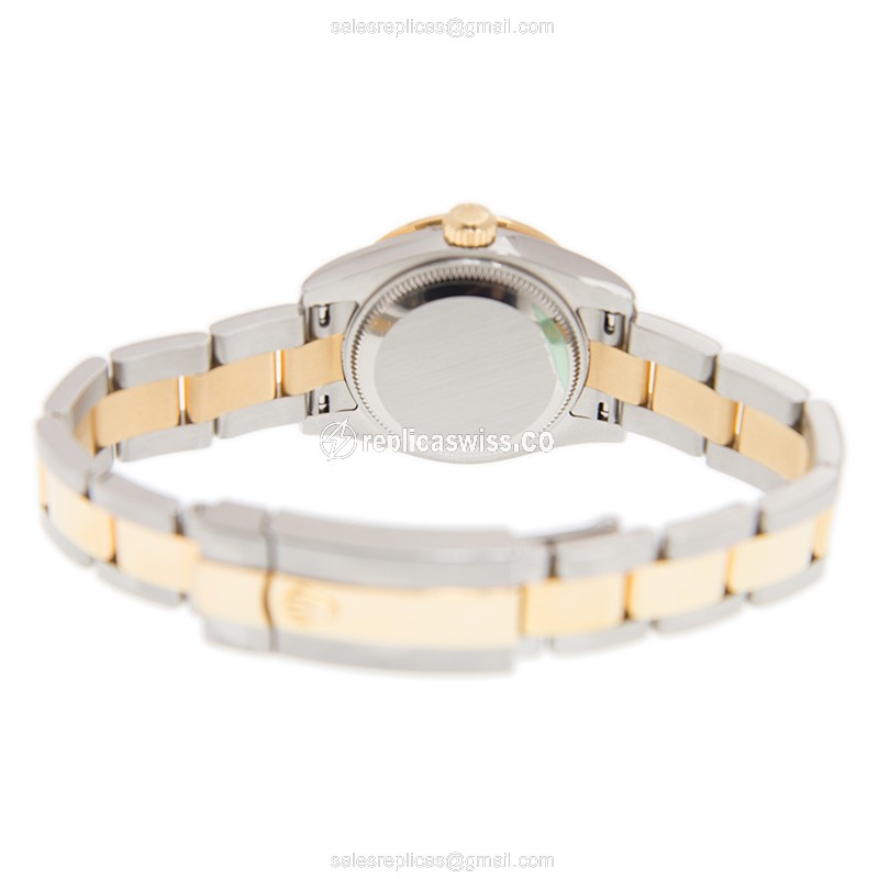Rolex Datejust Replica - Automatic - 18kt Gold - Silver Dial - Gold Strap - View 4