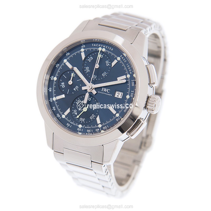 IWC Ingenieur Replica - Automatic - Steel - Blue Dial - 40mm - View 3