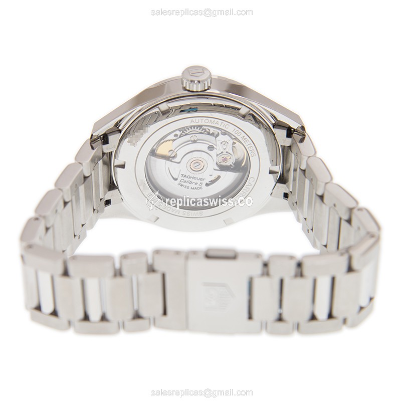 Tag Heuer Carrera Replica - Automatic - Steel - Blue Dial - View 4