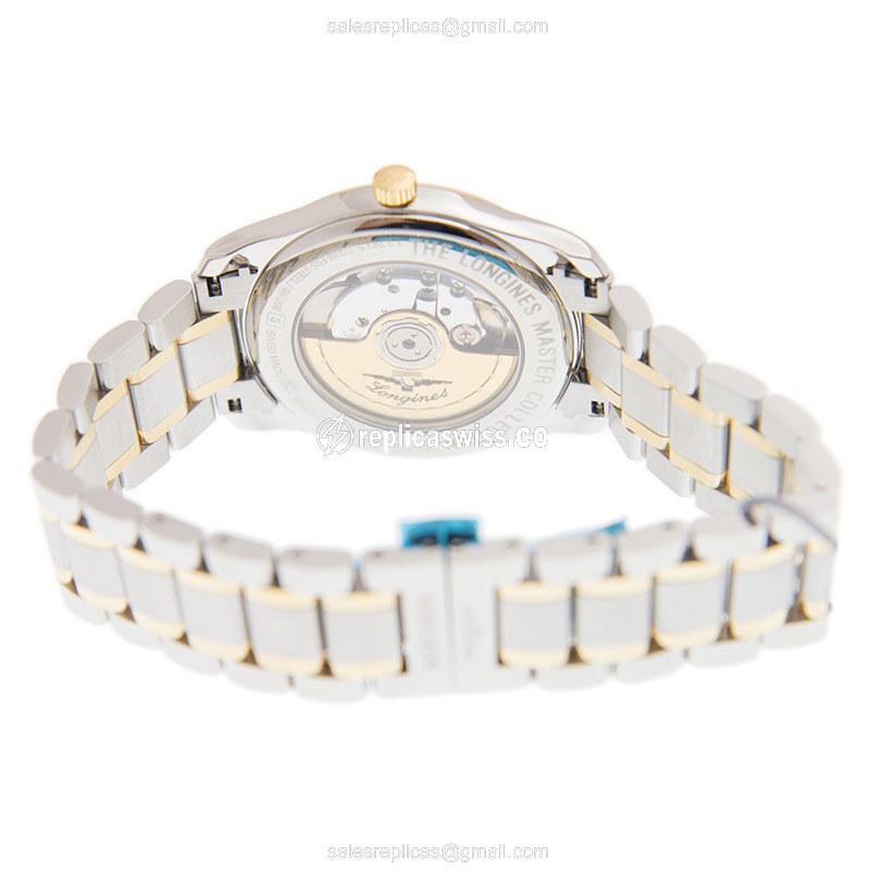 Rolex L2.793.5.78.7 Replica | Automatic | 18kt Gold Case, White Dial | Steel Clasp & Gold Strap - View 4