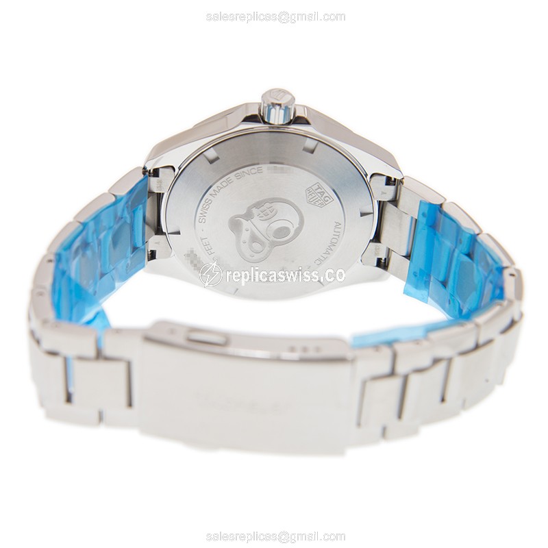 Tag Heuer AQUARACER Automatic - Black Dial - Silver Steel - Clasp - 41mm - View 4