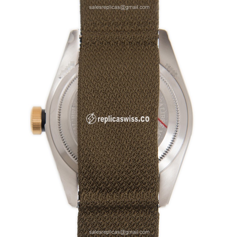 Tudor Black Bay 79733N Replica - Automatic - 18kt Gold & Steel Case - Black Canvas Strap - View 3