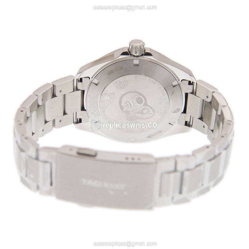 Tag Heuer AQUARACER Quartz - Blue Dial - Steel - Silver Strap - Clasp - View 4