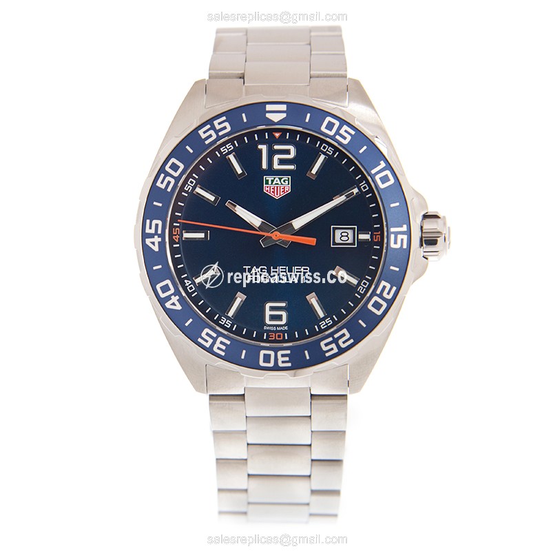 Tag Heuer Formula 1 Quartz Steel Blue Dial Silver Clasp Steel Strap - View 2
