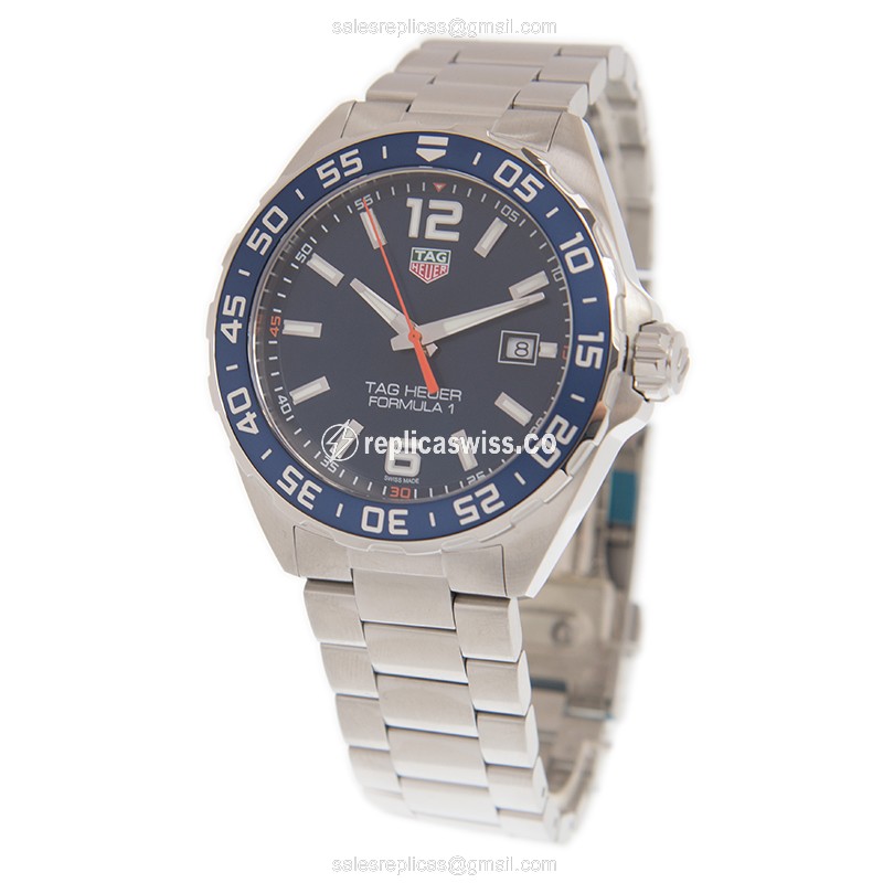 Tag Heuer Formula 1 Quartz Steel Blue Dial Silver Clasp Steel Strap - View 3