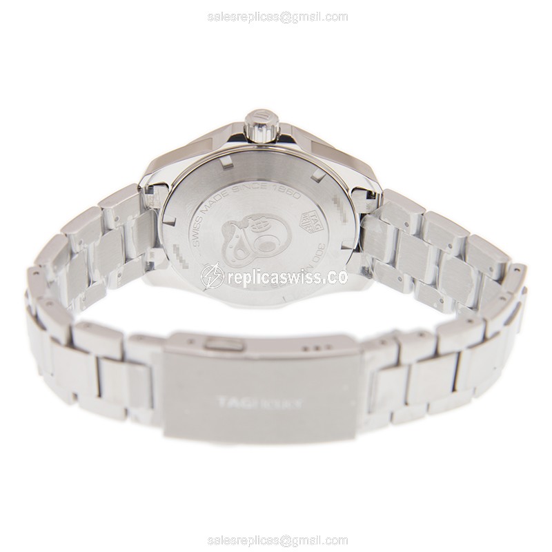 Tag Heuer AQUARACER Quartz - Black Dial - Steel Case - Silver Strap - View 4