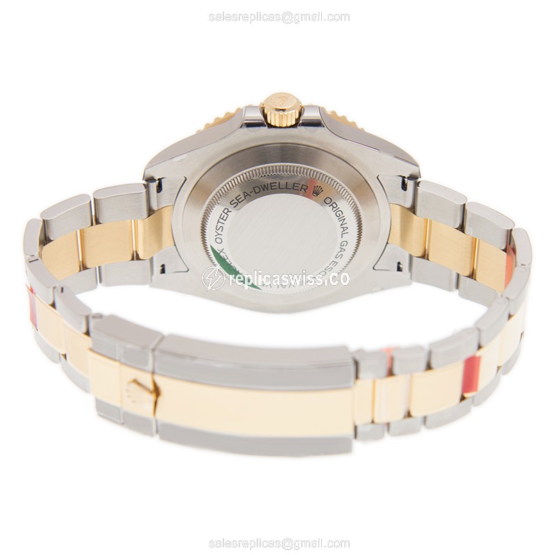 Rolex 126603-0001 Replica - Automatic - 18kt Gold & Steel - Black Dial, Gold Clasp - View 4