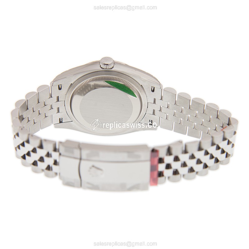 Rolex Datejust 126234-0025 Replica - Automatic - White Gold & Steel - Silver Dial - View 4