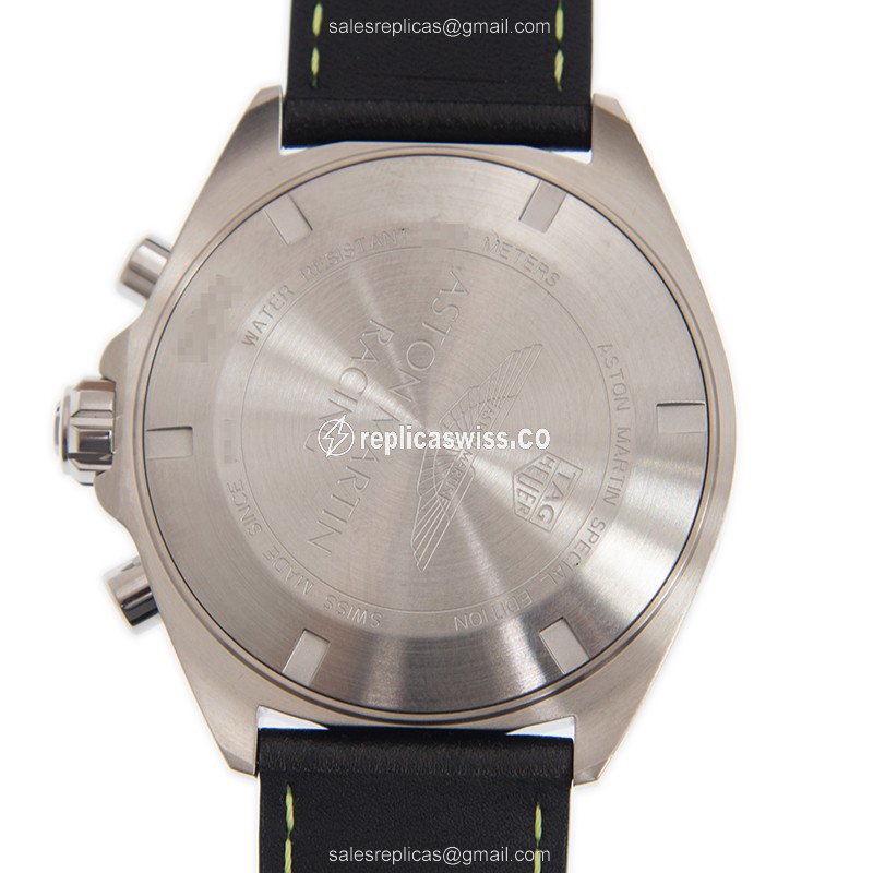 Tag Heuer F1 Replica - Quartz - Steel Case - Black Dial - Leather Strap - Buckle Clasp - View 3