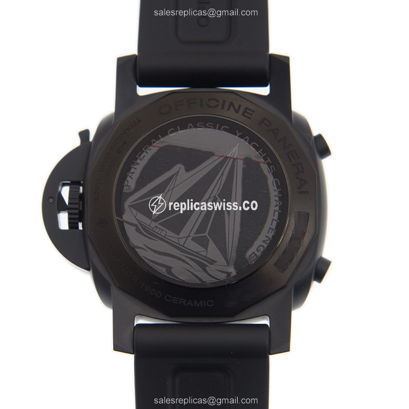 Panerai PAM00788 Replica - Automatic - Ceramic Case - Black Dial - Rubber Strap - Buckle Clasp - View 3