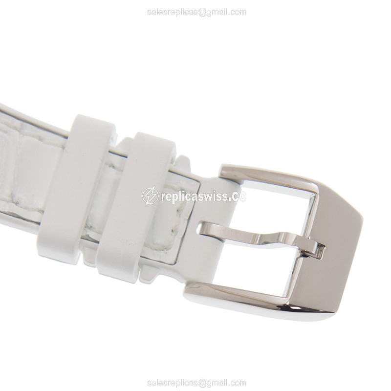 Franck Muller V29QZ Quartz - White Dial - Leather Strap - Buckle Clasp - View 4