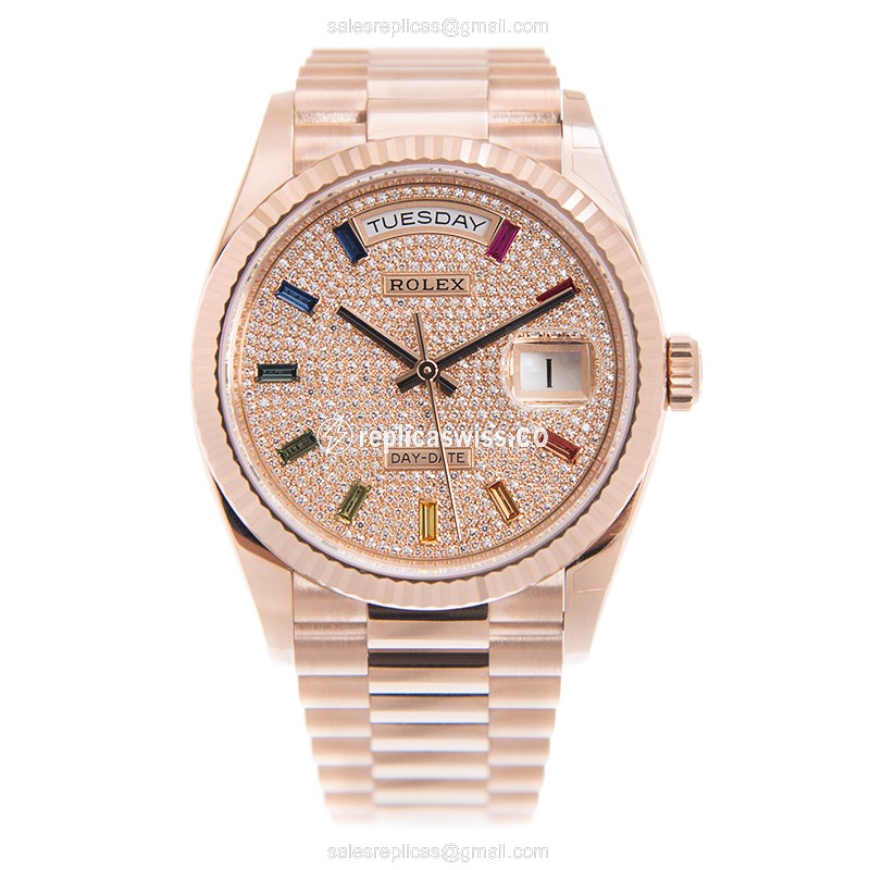 Rolex Day-Date Replica - Automatic - 18kt Rose Gold - 40mm - View 2