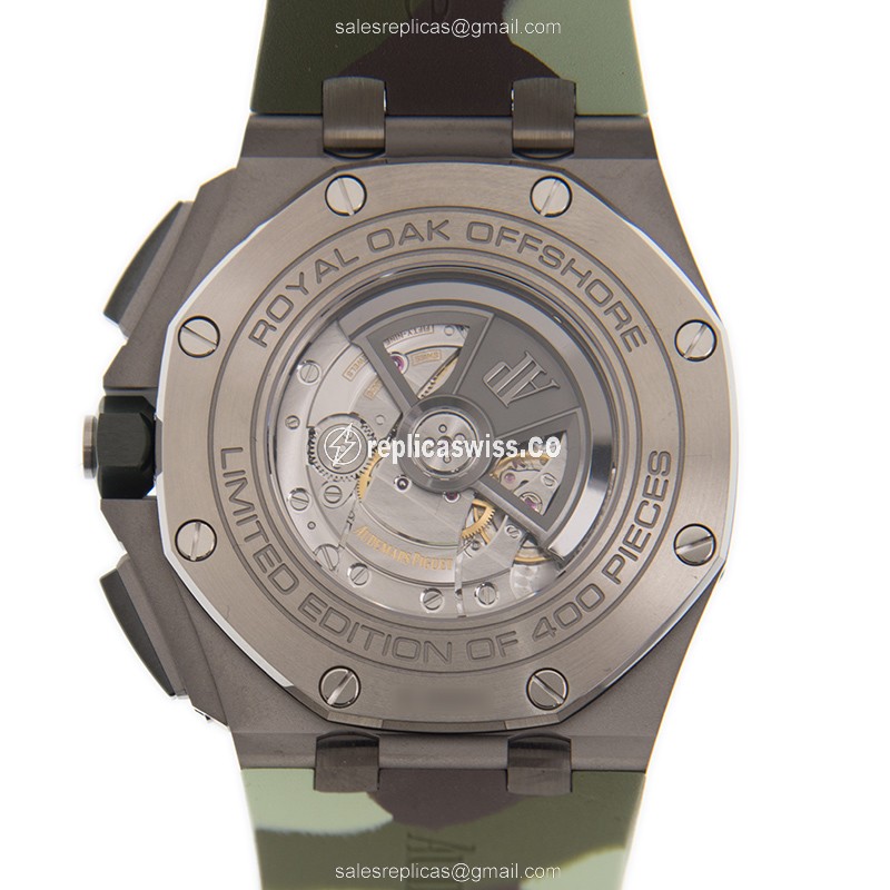 Audemars Piguet Royal Oak Offshore Replica - Automatic - Green Dial - Rubber Strap - Buckle Clasp - View 3