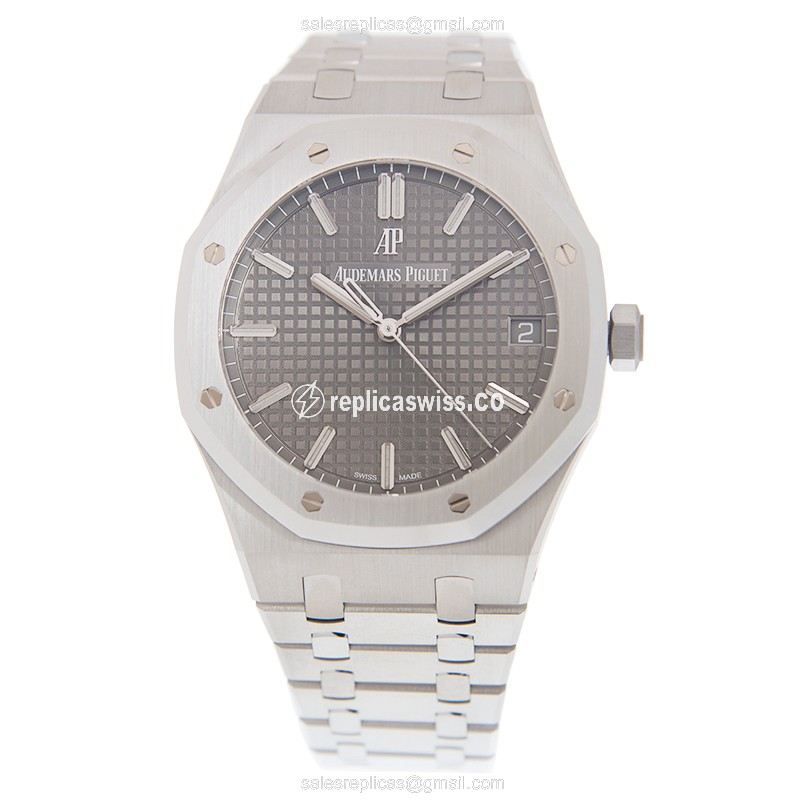 AP 15500ST.OO.1220ST.02 Automatic - Steel Case - Gray Dial - Silver Steel Strap - View 2
