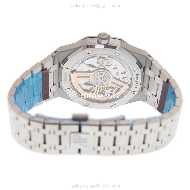 AP 15500ST.OO.1220ST.02 Automatic - Steel Case - Gray Dial - Silver Steel Strap - View 4