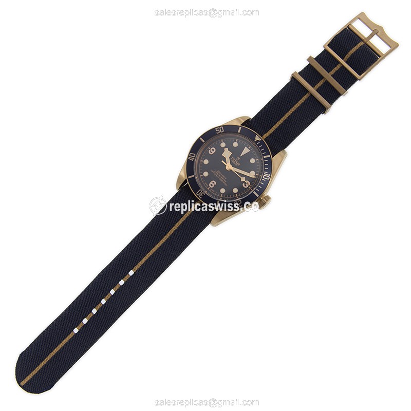 Tudor Black Bay Bronze - Automatic - Bronze Case - Blue Dial - Canvas Blue Strap - View 2