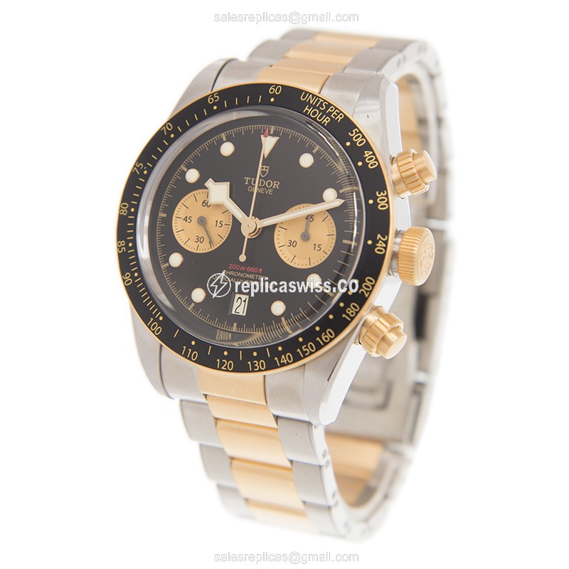 Tudor Black Bay Replica - Automatic - 18kt - Black Dial - View 3
