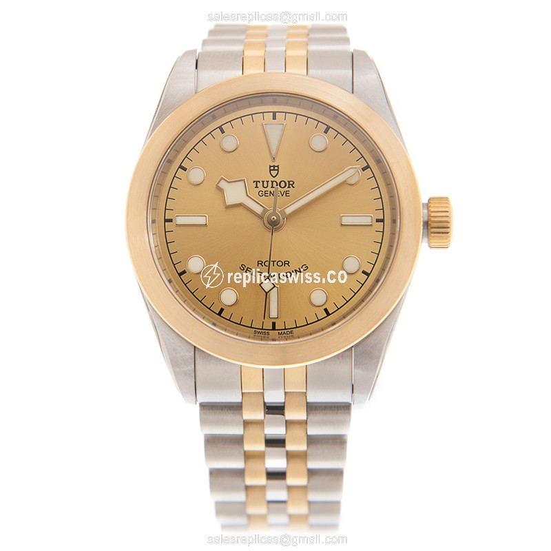 Tudor Black Bay 32 Watch Replica - Auto - 18kt Gold Dial - View 2