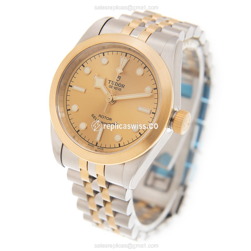 Tudor Black Bay 32 Watch Replica - Auto - 18kt Gold Dial - View 3