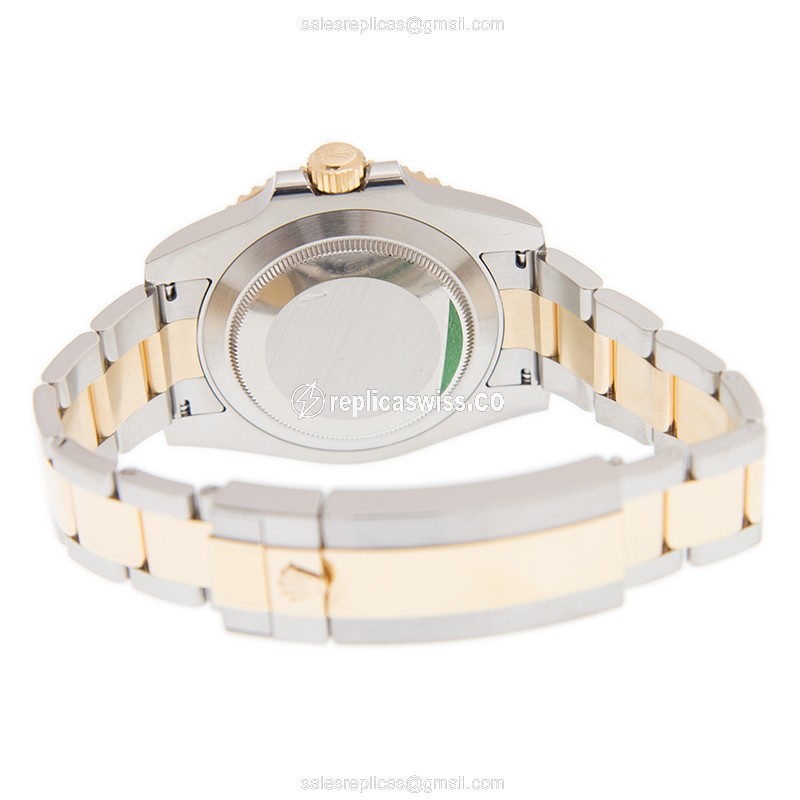 Rolex Submariner Replica - Automatic - 18kt Gold & Steel Case - Black Dial, Gold Strap - View 4