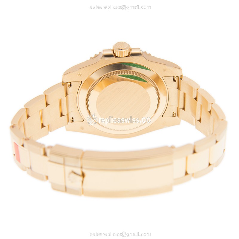 Rolex Submariner Replica - Automatic - Gold Case - Blue Dial - Gold Strap - View 4