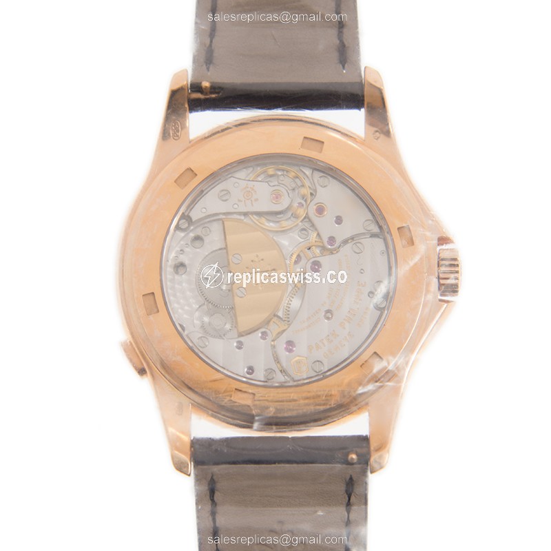 Patek Philippe 5131R-001 Replica - Automatic - Rose Gold - Brown Leather Strap - View 3