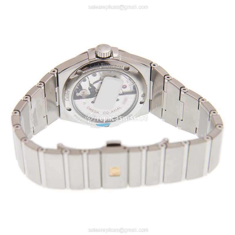 Omega Constellation Replica - Automatic - Stainless Steel - White Dial - Silver Clasp - View 4