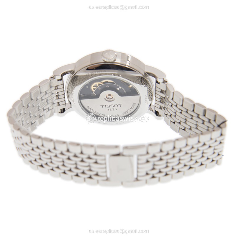 Tissot EVERYTIME Replica - Automatic - Stainless Steel - White Dial - Silver Clasp - View 4