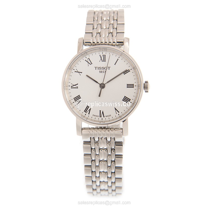 Tissot T109.210.11.033.00 Quartz - White Dial - Steel Case - Silver Strap - View 2