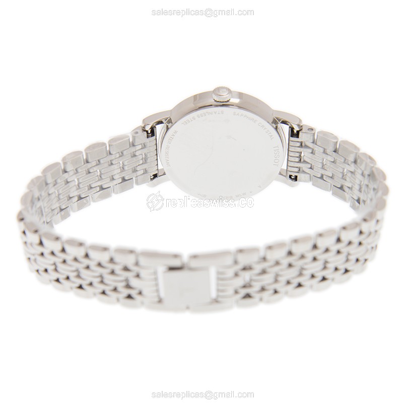 Tissot T109.210.11.031.00 Replica - Quartz - Stainless Steel Case - White Dial - Silver Steel Strap - View 4
