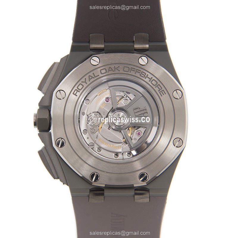 AP Royal Oak Offshore Replica - Automatic - Ceramic Case - Gray Dial - Rubber Strap - Grey Buckle - View 3