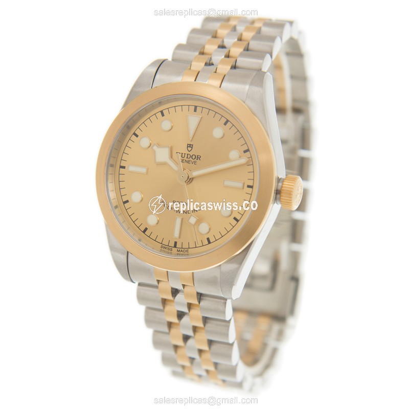 Tudor Black Bay Replica Watch - Automatic - Gold & Steel - View 4