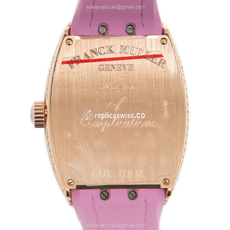 Franck Muller Vanguard Watch - Automatic - Rose Gold - White - View 3