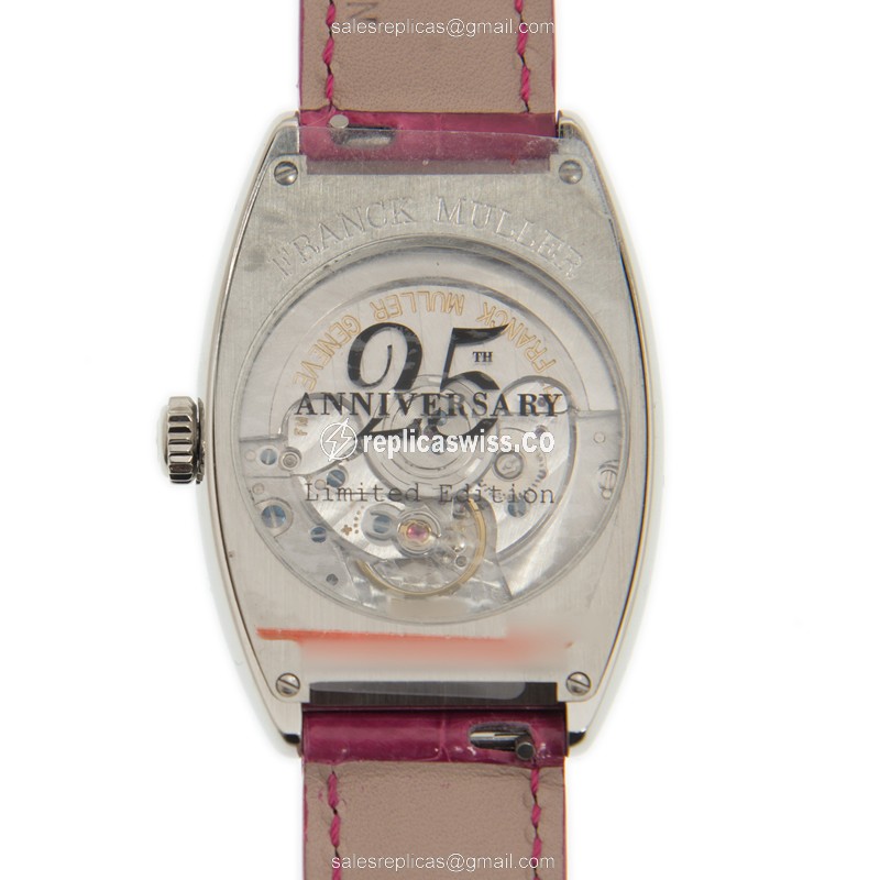 Franck Muller 2850 SC AT FO COL DRM 25TH LTD AC GENEVE Automatic Steel Dial Red Leather Strap Buckle - View 3