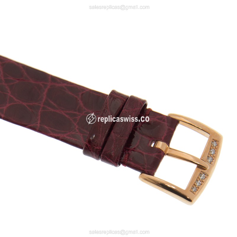 Franck Muller 5002 L QZ D C4 CD 5N HEART - Quartz - 18kt Rose Gold Case - White Dial - Leather Strap, Buckle Clasp - View 3