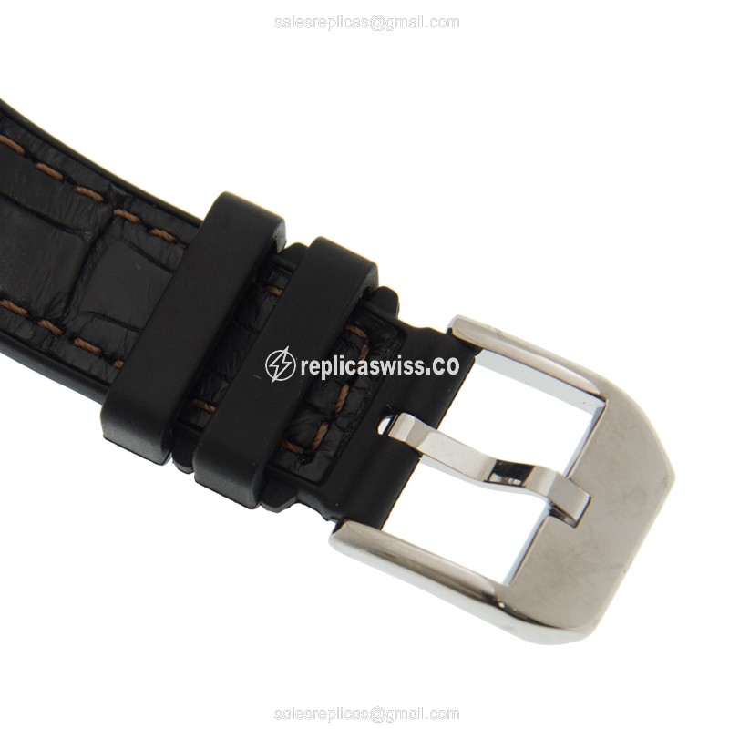Franck Muller V32 SC AT FO STG Ladies - Automatic - Steel Case, White Dial, Black Buckle, Cowhide Strap - View 4