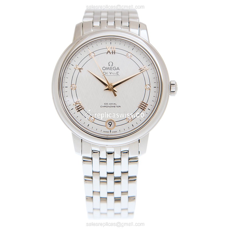 Omega De Ville Replica - Automatic - Silver Dial - Steel Case & Clasp - View 2