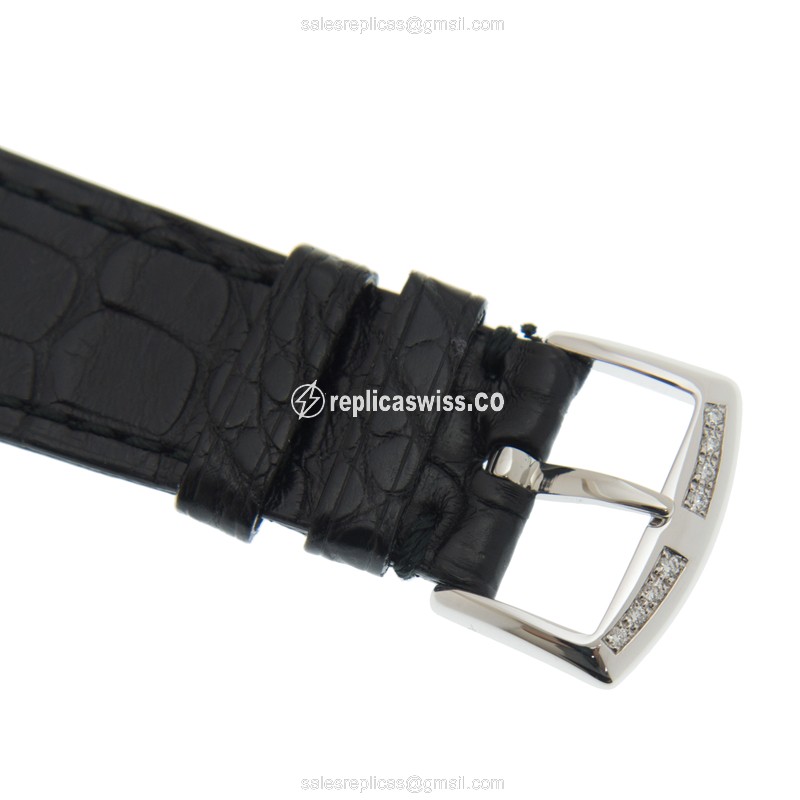 Franck Muller Master Square - Quartz - White Dial - Leather Strap - Buckle Clasp - View 4