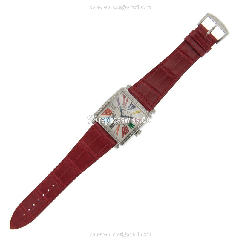 Franck Muller 6002 H QZ D 1R COL DRM (AC) COLOR DREAMS Quartz Stainless Steel & Diamonds - View 2