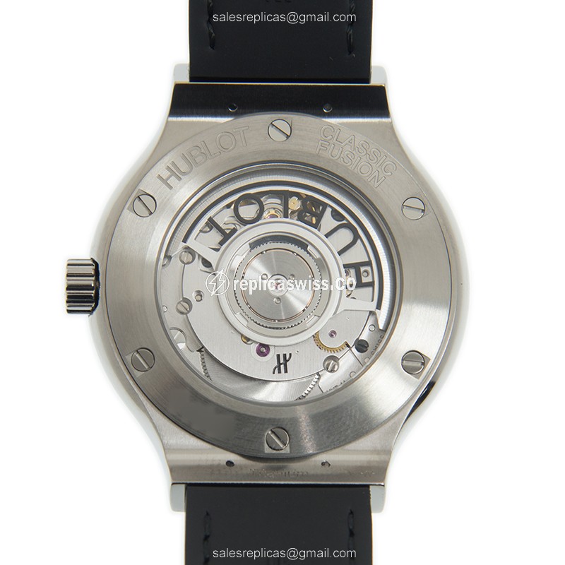 Hublot BIG BANG Manual - Titanium Case - Black Dial - Black Titanium Strap - View 3