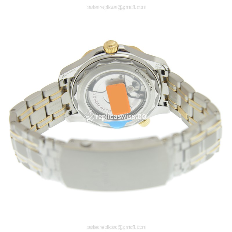 Omega Seamaster Replica - Automatic - Gold/Steel - Black - View 4