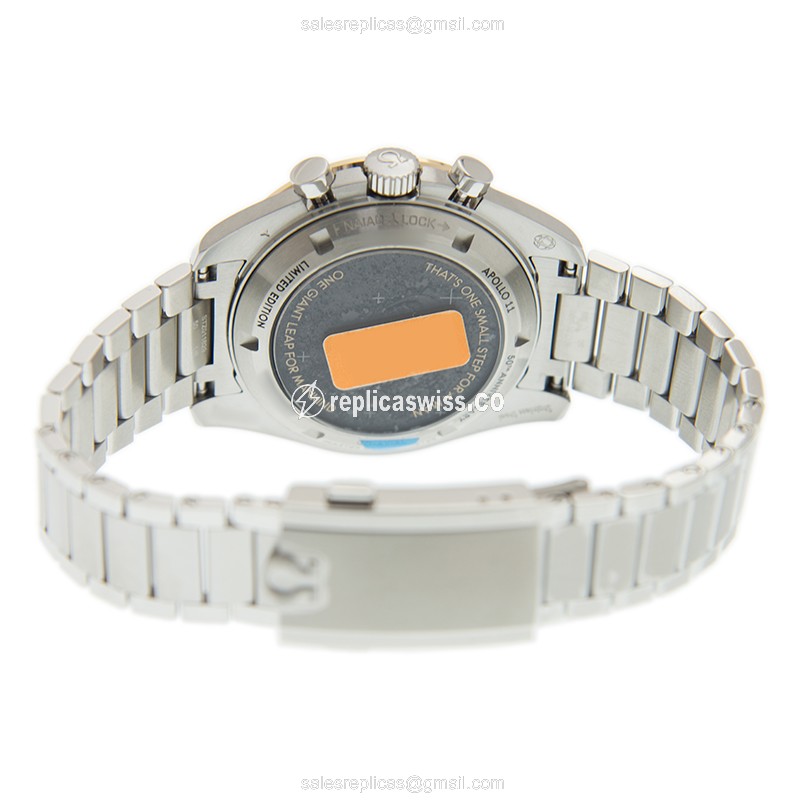 Omega SPEEDMASTER Replica - Automatic - Stainless Steel - Gray Dial - Silver Clasp - 42mm - View 4